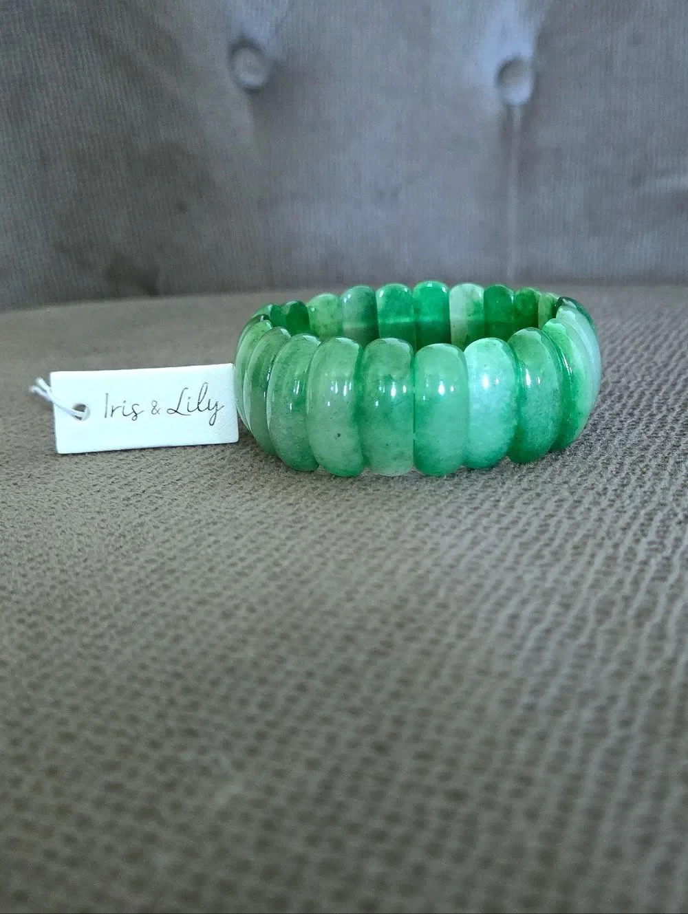 Iris & Lily Green💚 Aventurine Stretch Bracelet - NWT